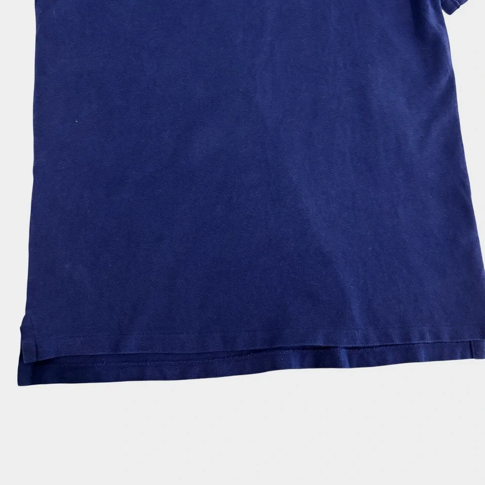 Polo Ralph Lauren Slim Fit Polo Shirt Mens M Navy Blue Short Sleeve Preppy